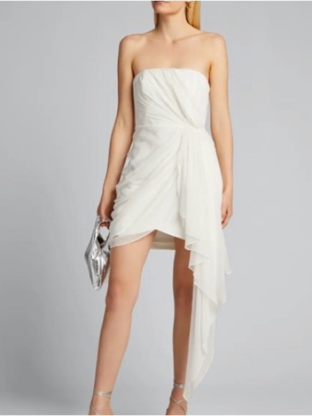 Cinq a Sept Yuki Draped Strapless Dress